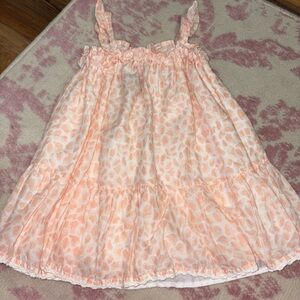 Cynthia Rowley Peach & White Flowy Sleeveless Midi Dress 2T